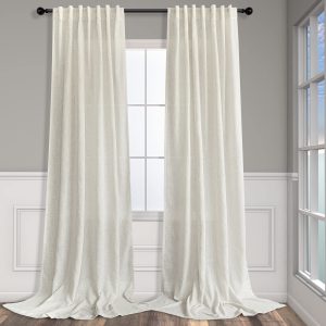 Pitalk 96 Inch Long Linen Curtains for Sliding Door & Living Room