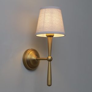 JIMUBEAM Fabric Shade Wall Light – E26 Indoor Sconce Lamp