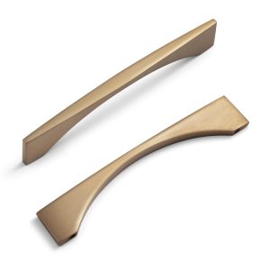 Champagne Bronze Cabinet Pulls – Modern Zinc Alloy Handles, 6 Pack