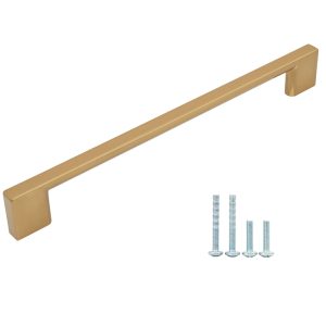 Cosnys 12" Champagne Bronze Appliance Pull – Oversized Cabinet & Refrigerator Handle (304.8mm Center-to-Center) for Kitchen, Pantry & Furniture