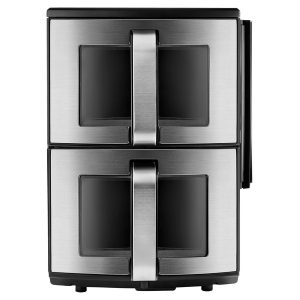 Gourmia 11-QT. Dual Basket Air Fryer with Smart Finish & 4-Layer Cooking