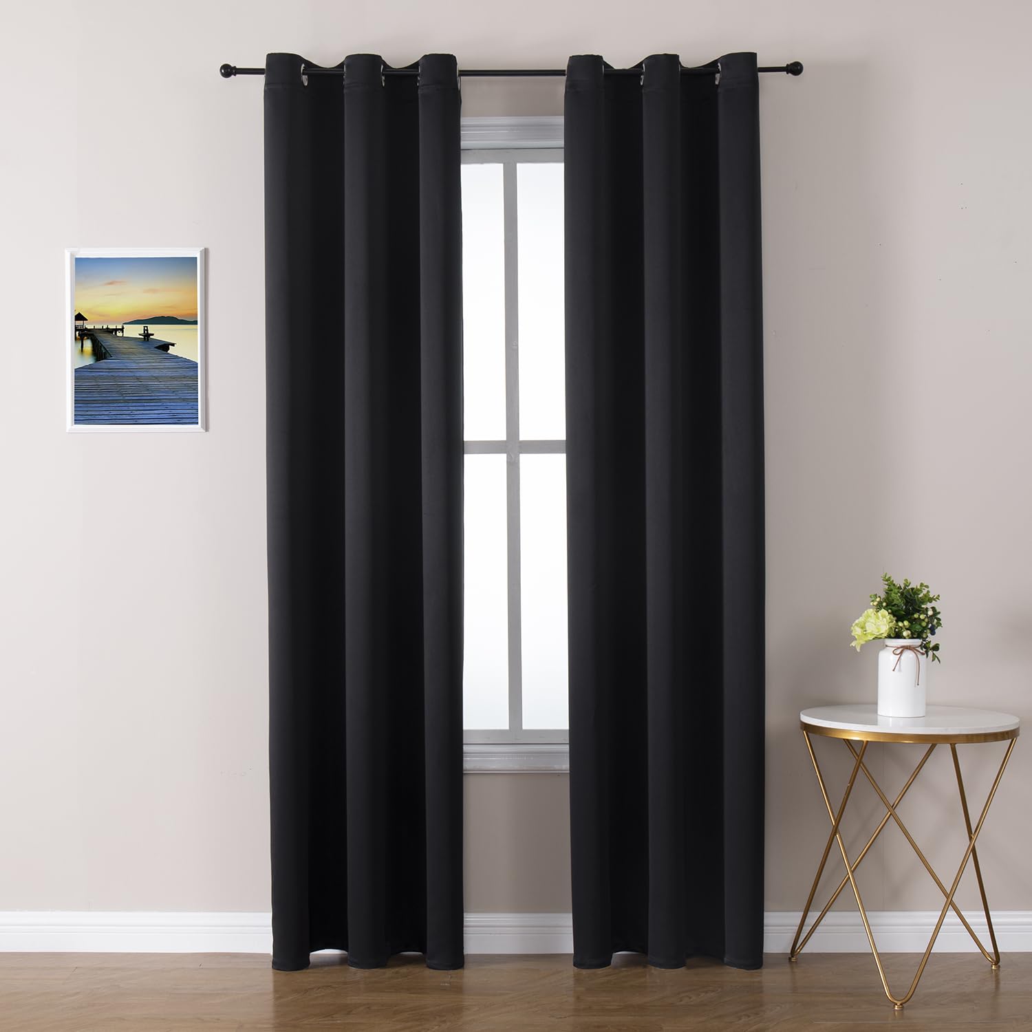 ChrisDowa Blackout Curtains 78 Inch Length – 2 Panel Set