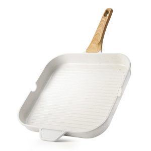 SENSARTE 12 Inch Nonstick Ceramic Grill Pan for Stovetop