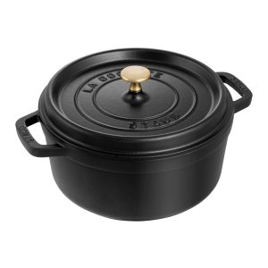 STAUB 4-Quart Round Cocotte Dutch Oven Black